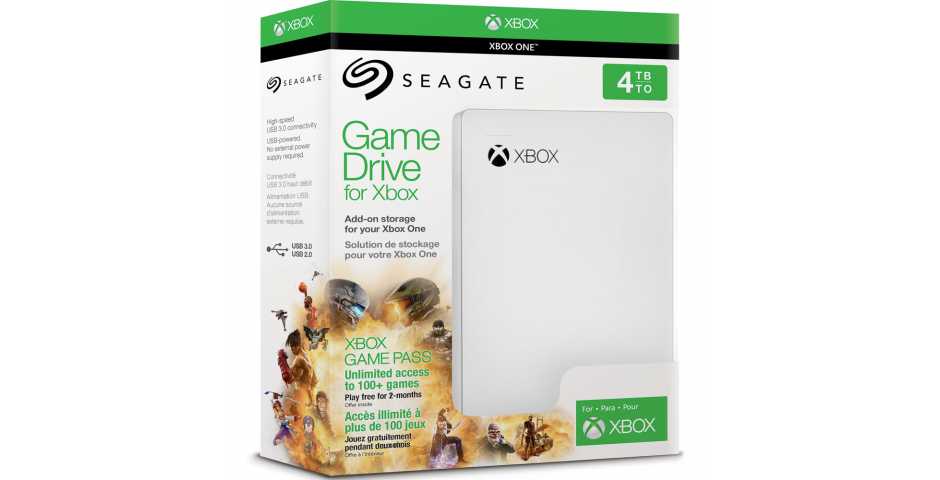 Жесткий диск Seagate Game Drive for Xbox 4TB специальная серия Game Pass